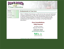Tablet Screenshot of mcbridetreeservice.com
